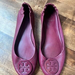 Tory Burch Purple Ballet Flats